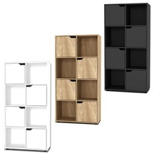 2, 4, 8 Cube Bookcase Shelving Display Shelf Storage Living Room Wooden Door NEW