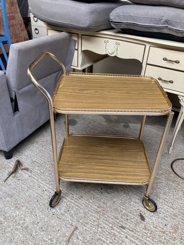 Metal tea drinks trolley - metal, with