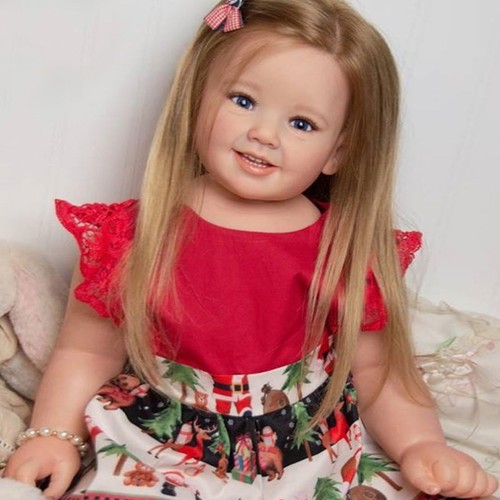 Painted toddler reborn baby - painted,