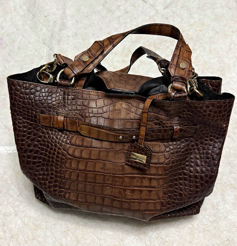 Russell bromley brown croc - &,