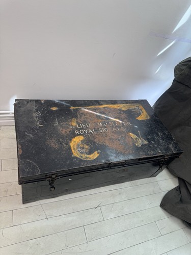Wwii metal military trunk - wwii,