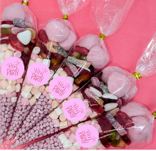 Personalised Pre Filled Hen Party Sweet Cones Large Favours Party Baby Bride