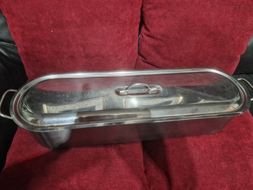 Stainless steel fish kettle - steel,
