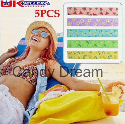 Sunbed strap towel - 5x, fixed