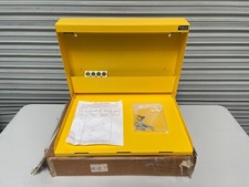 WALLWRITE Fold Up Desk Non-Locking, WW-100-T93, Yellow, Metal, New, Open Box