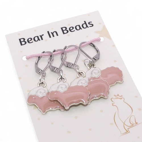 Pastel pink sheep row - pastel,