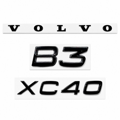 Gloss black badges fits volvo - gloss,