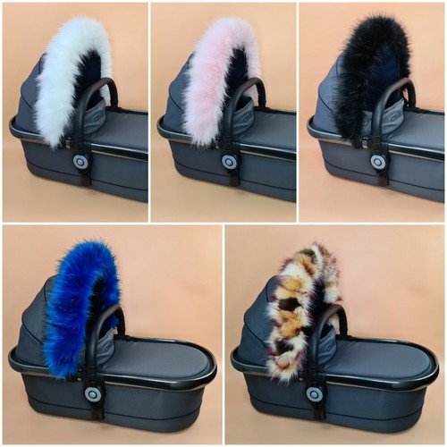 Luxury faux fur pram - luxury,