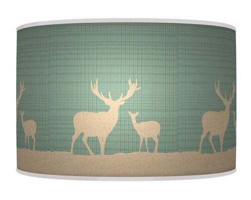 Trees stag deer - trees, tartan