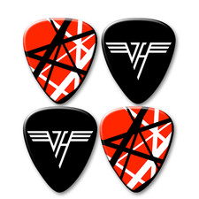 4 x Van Halen Guitar Pick Plectrum 0.96mm EVH Frankenstrat