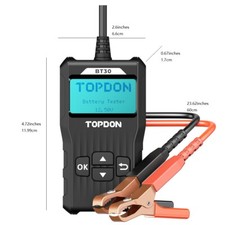 TOPDON Car Battery Tester Cranking Charging Battery Analyzer 100-2000CCA BT30 UK