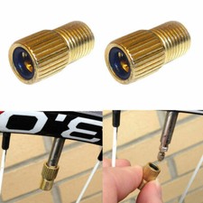 2X Presta to Schrader Valve Adapter Converter Road Bike Cycle Bicycle Pump Tube