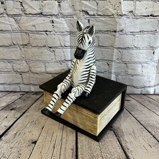 20cm Black Zebra Sitting
