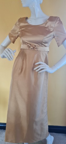 Vintage champagne gold gown - vintage,
