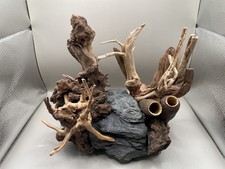Aquarium Driftwood Handcrafted Aquascape Unique - Riverholt Sentinel 