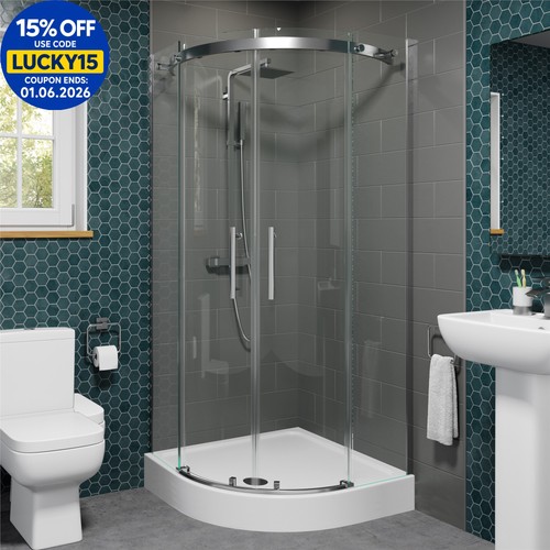 Frameless quadrant shower - frameless,