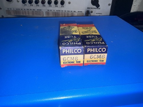 Pair matched philco 6cm6 beam - matched,