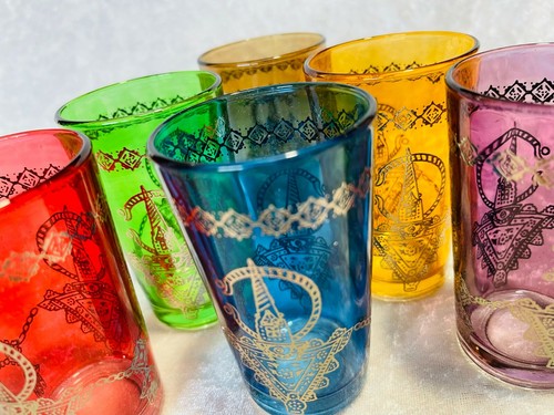 Moroccan tea glasses - moroccan,