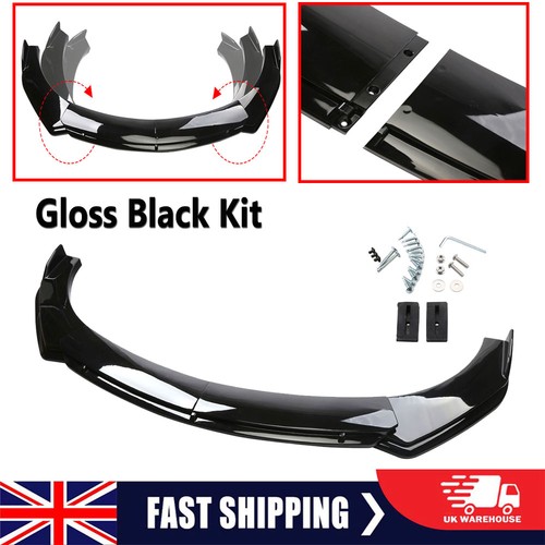 Glossy black front bumper chin - front,
