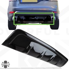 Rear bumper tow eye cover in Black for Discovery 5 HSE dynamic style diffuser