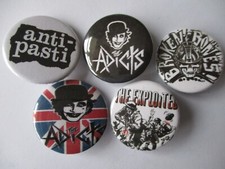 80s PUNK badge set ADICTS