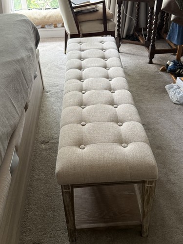 Tufted upholstered bench - upholstered,
