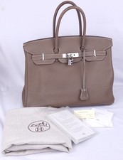 Hermes Birkin 35 hand bag in