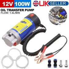 12V 100W Electric Car Oil Extractor Pump For Transfer Fluid Engine Vacuum + Hose