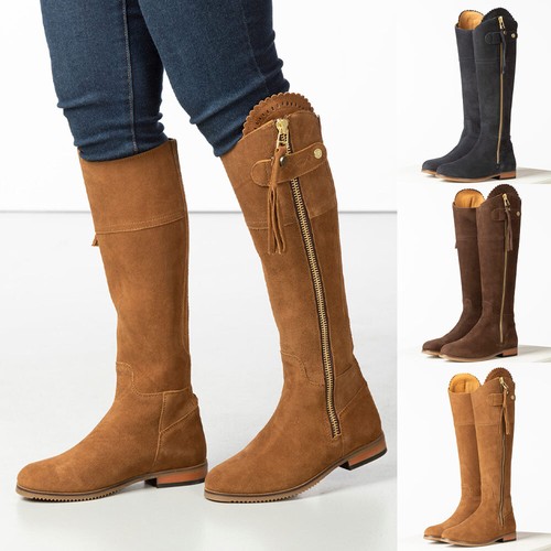 Ladies tall suede country - suede,