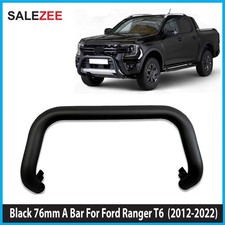 BLACK A-BAR, BULL BAR, CITY BAR EU APPROVED 76MM FOR FORD RANGER T6 2012-2022