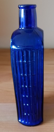Antique cobalt blue poison - ,