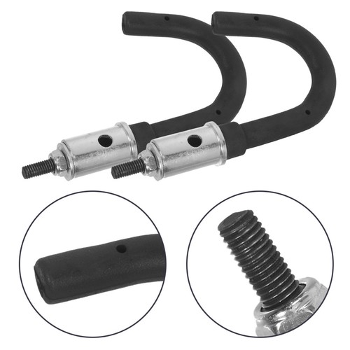 2pcs black ladder roof hooks - black,
