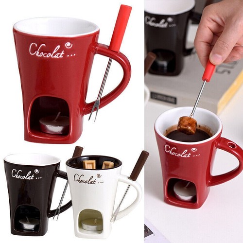 Chocolate fondue mugs ceramic - chocolate, mugs,ceramic
