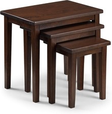 Nest of 3 Mahogany Wood Side