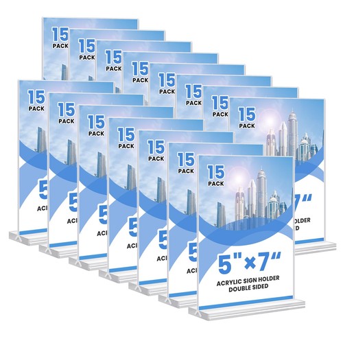 Acrylic sign holder 5x7 15 - holder,, 5x7,