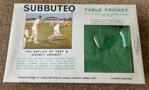 Subbuteo table cricket - table,