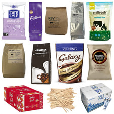Vending Machine Supplies - Coffee Chocolate Milk Powder Sugar Bags Biscuits