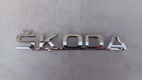 Skoda genuine badge chrome - skoda,