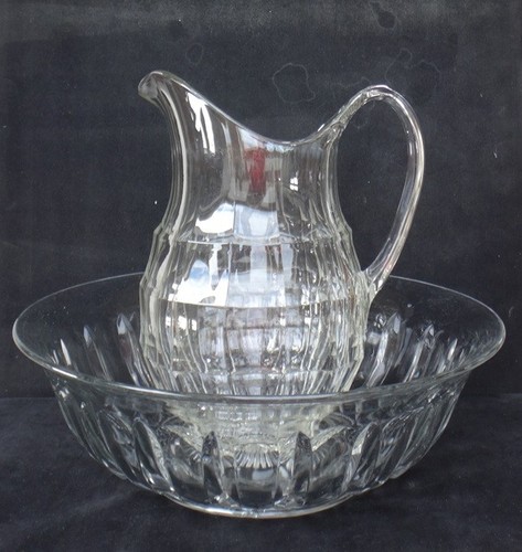 Large vintage glass water - vintage,