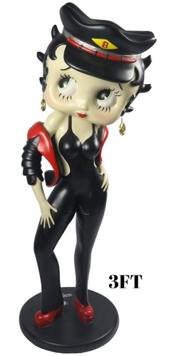 3ft large betty boop biker - boop,