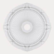 Ceiling Rose Polyurethane Resin – Quality Decorative 'Blossom Bouquet' Dia 69cm