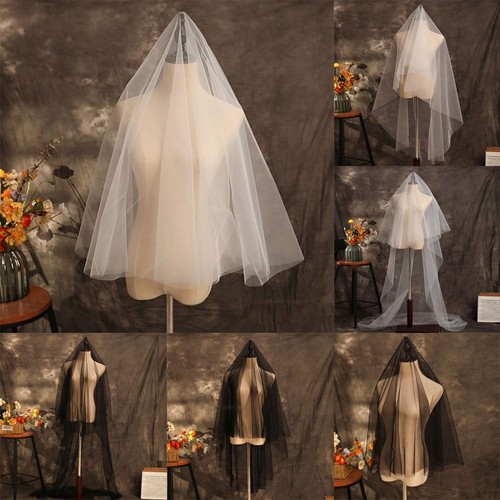Long wedding veil white - long,