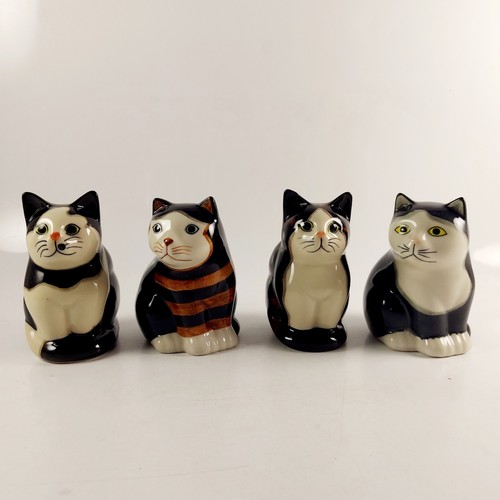 Quail pottery cats - cats,, cecily