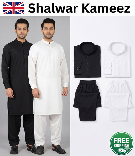 Men shalwar kameez black - men's,