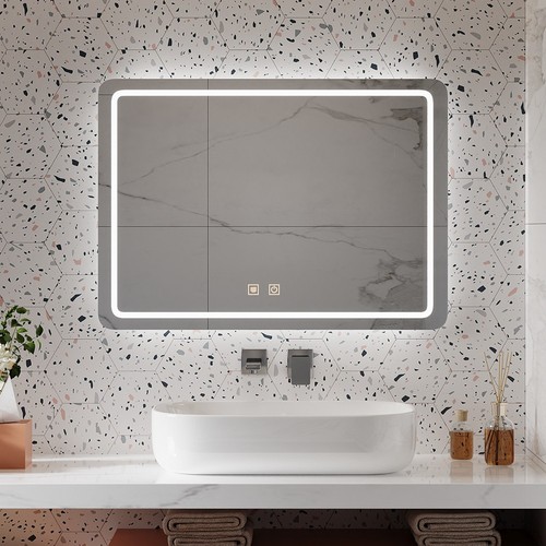 50x70cm led showerroom - led, mirror