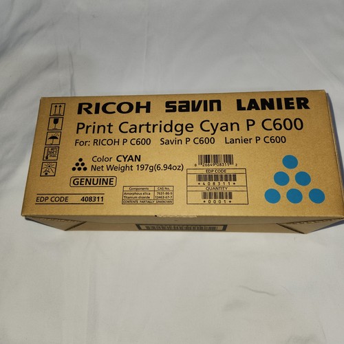 New ricoh 408311 cyan c600 - p,