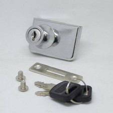 1-10PCS Hardware Glass Door Lock Lockset Cabinet Door Lock Cabinet Display Lock