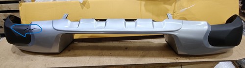 Rear bumper silver black w - bumper, &