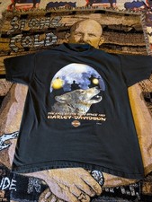 Harley Davidson Were Wolf Moon Robin Hood Nottingham England XL T-Shirt 1998