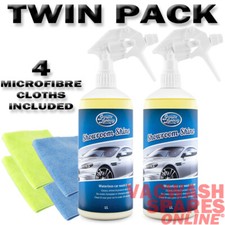 GREASED LIGHTNING SHOWROOM SHINE TWIN PACK COMPLETE WATERLESS CARWASH POLISH WAX